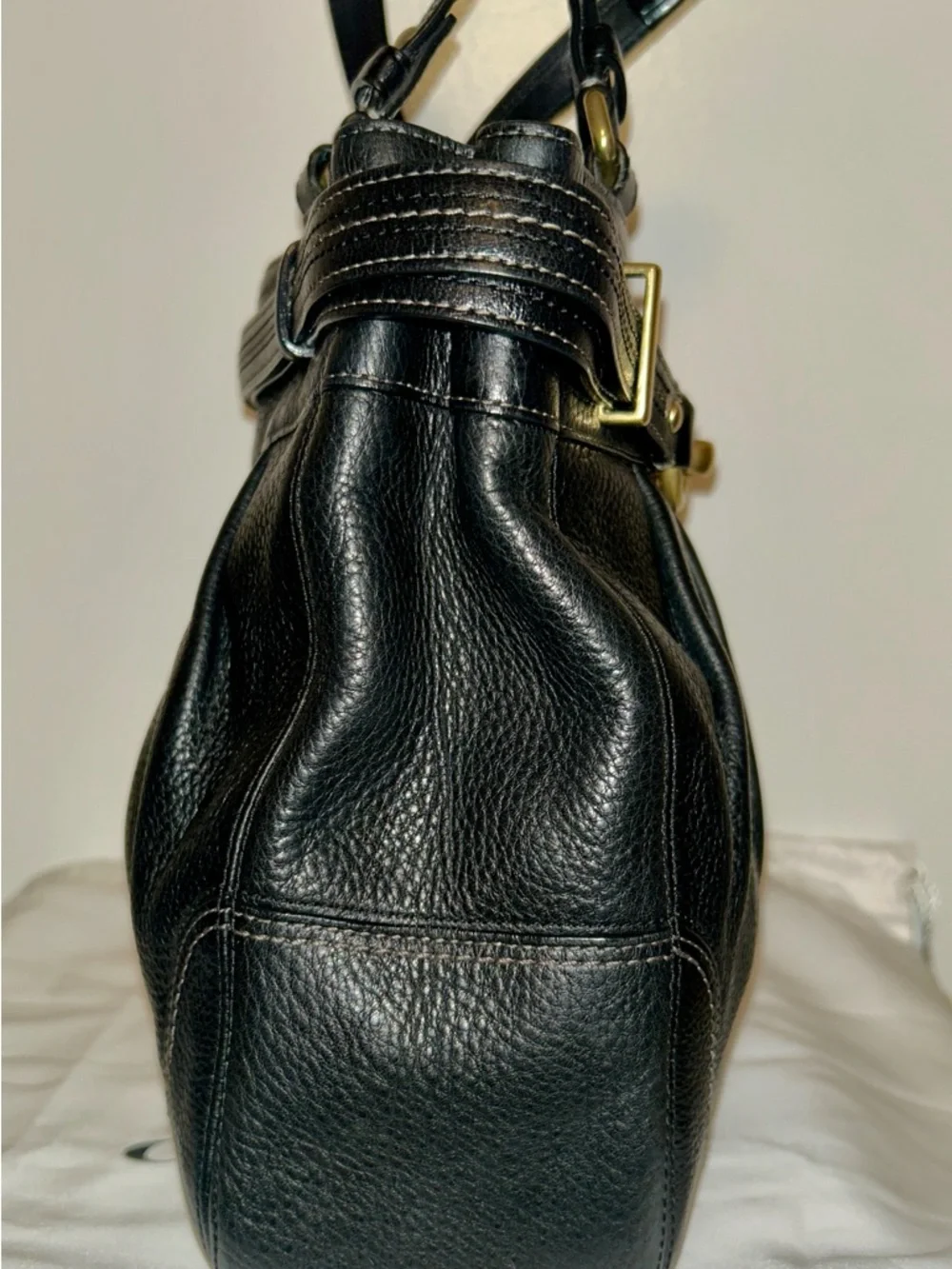 COACH Jackie Horsebit All Leather
Black Handbag Authentic includes Dust Bag! - Picture 3 of 7